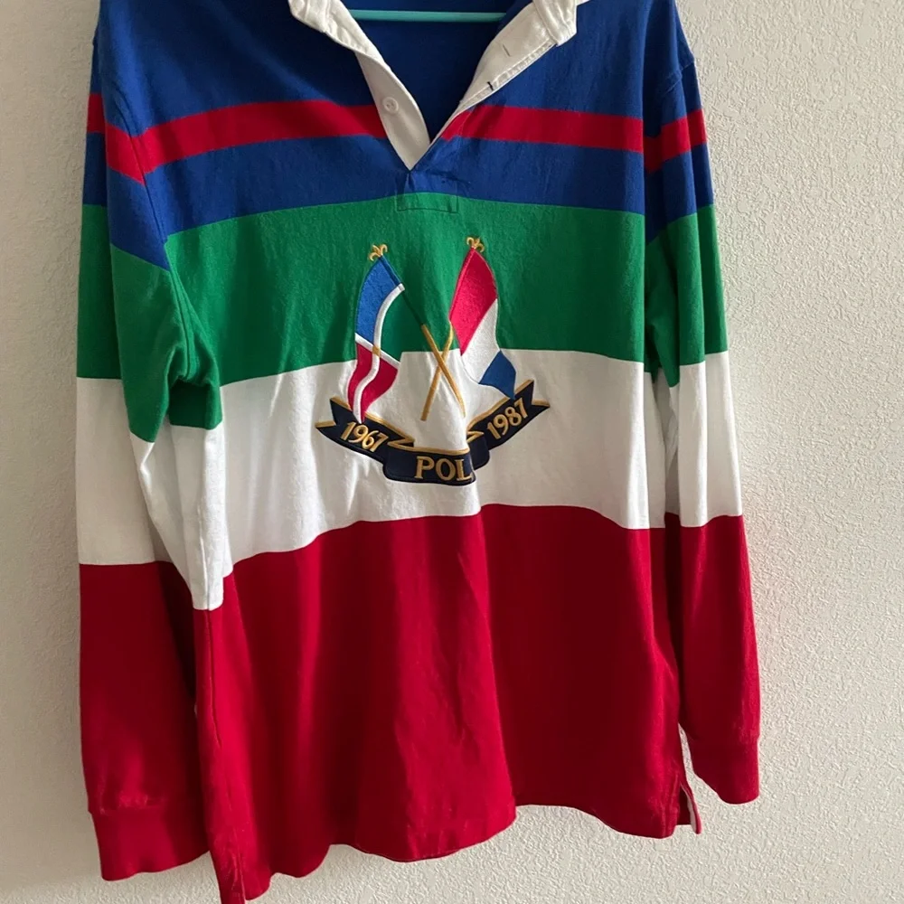 Polo by Ralph Lauren Multicolor Rugby Shirt - Picture 5 of 6